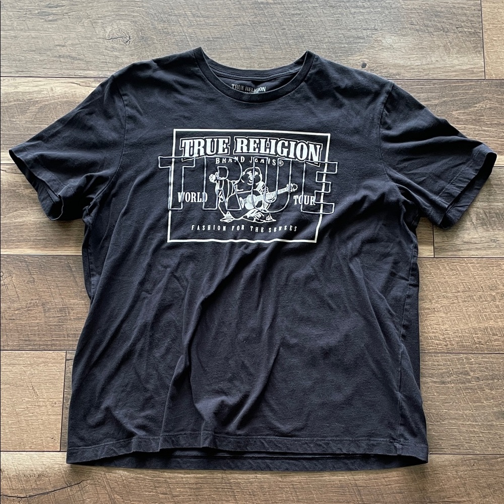 True Religion Black Graphic Tee